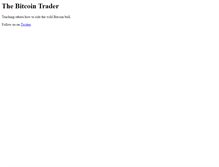 Tablet Screenshot of bitcointrader.com